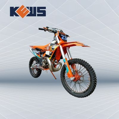 KEWS MT250cc Telaio Arancione Raffreddamento ad Acqua Motocicletta Off Road 2 Tempi con Cerchio EXCEL