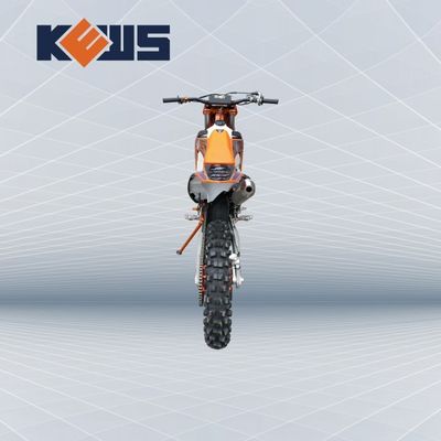 KEWS MT250cc Telaio Arancione Raffreddamento ad Acqua Motocicletta Off Road 2 Tempi con Cerchio EXCEL
