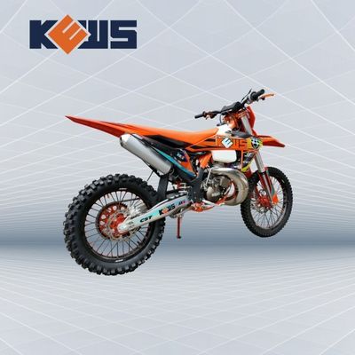 KEWS MT250cc Telaio Arancione Raffreddamento ad Acqua Motocicletta Off Road 2 Tempi con Cerchio EXCEL